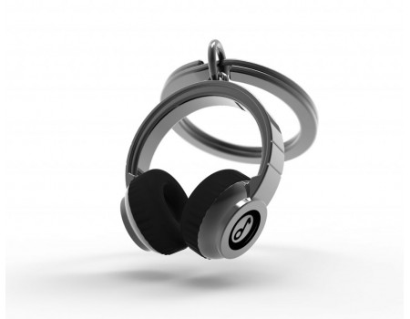 Portachiavi Cuffie Musicali Nere